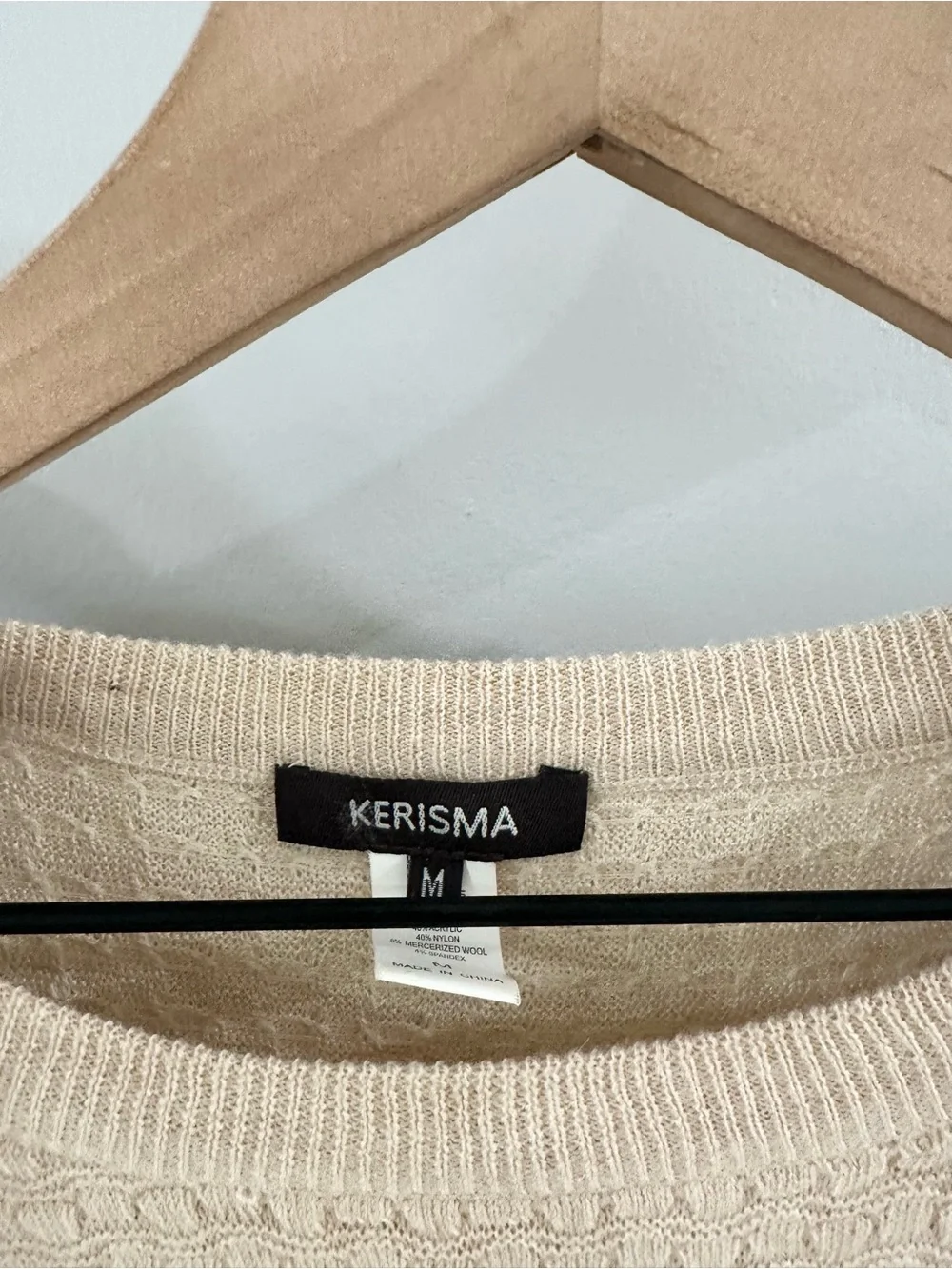 Kerisma Sweater Dress // Beige // Medium